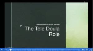 slide of tele doula role