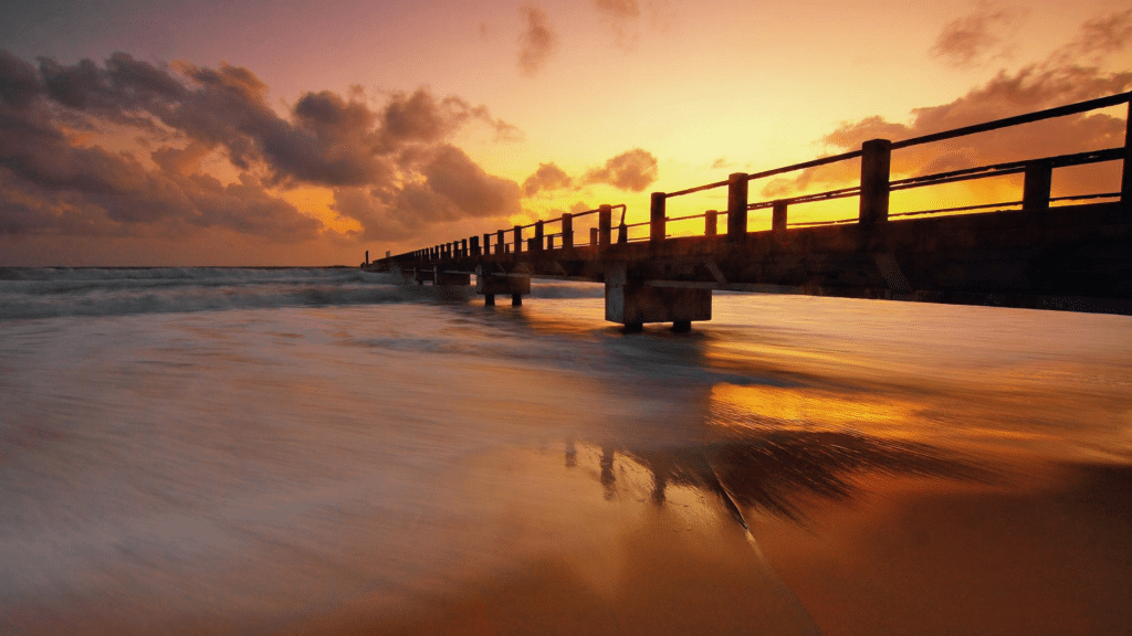 pier at sunset representing end of life